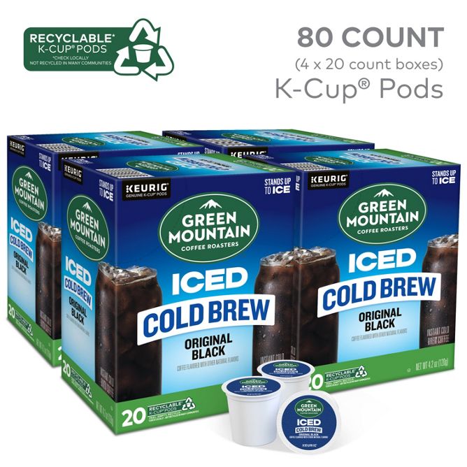 Green Mountain Coffee Roasters Iced Original Black Black Cold Brew K-Cup Pods