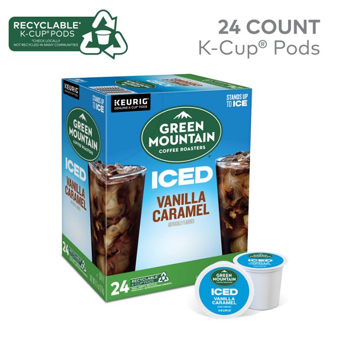 Green Mountain Coffee Roasters Iced Vanilla Caramel K-Cup Pods