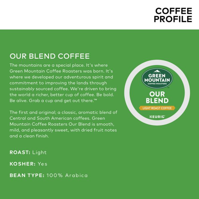 Green Mountain Coffee Roasters Our Blend K-Cup Pods