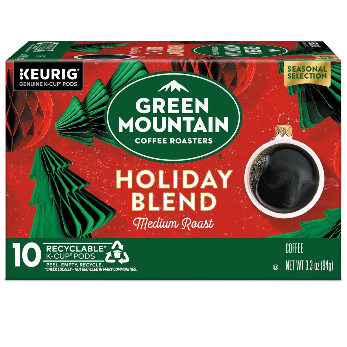 Green Mountain Coffee Roasters Holiday Blend Coffee K-Cup Pods