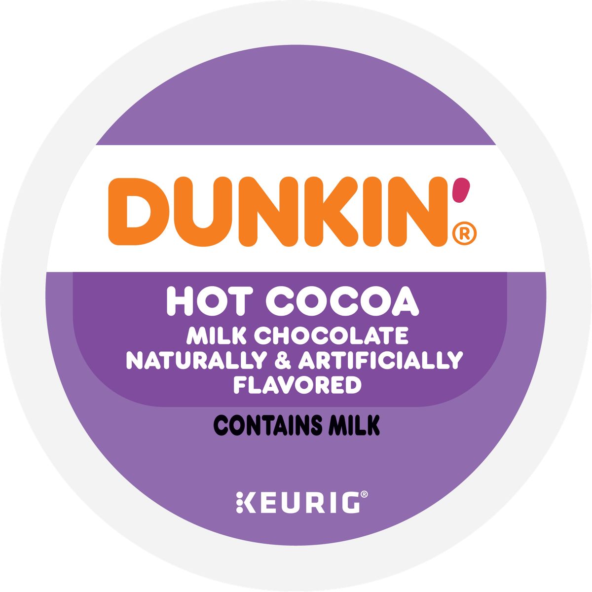 Dunkin' Milk Chocolate Hot Cocoa K-Cup Pods