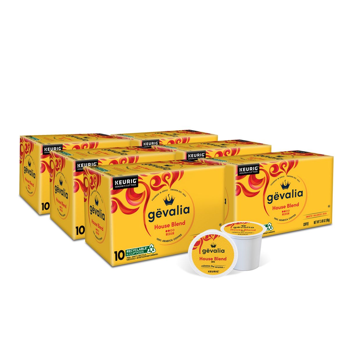 GEVALIA House Blend Coffee K-Cup Pods