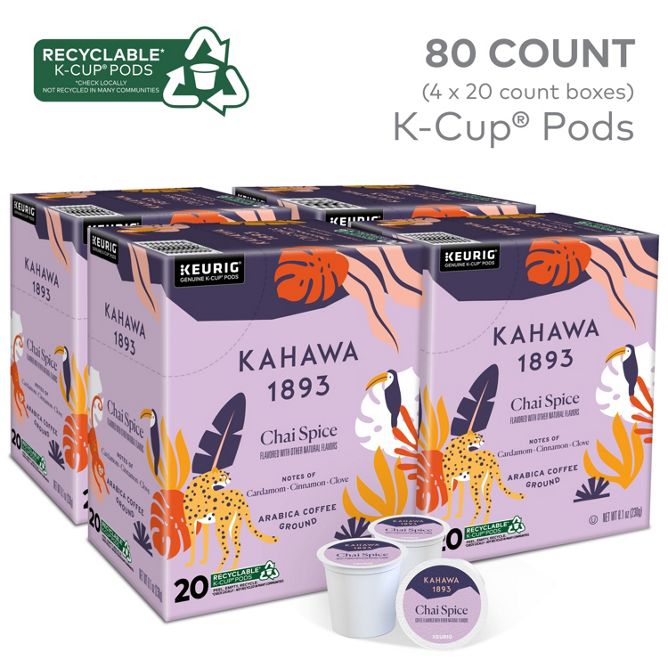 Kahawa 1893 Chai Spice K-Cup Pods