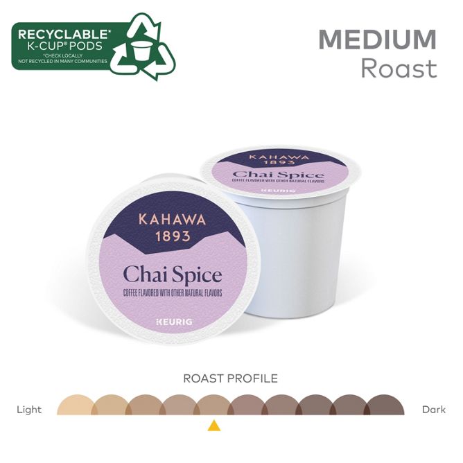 Kahawa 1893 Chai Spice K-Cup Pods
