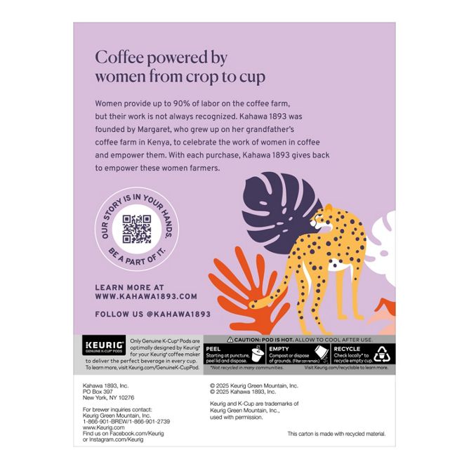 Kahawa 1893 Chai Spice K-Cup Pods