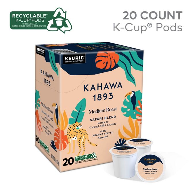 Kahawa 1893 Safari Blend K-Cup Pods