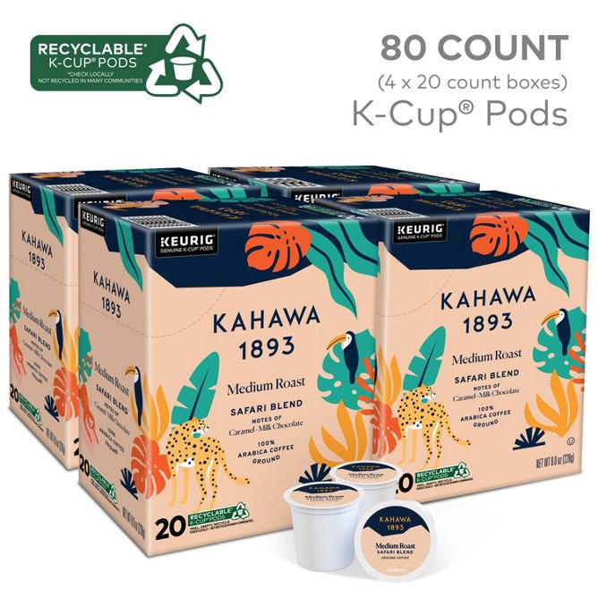 Kahawa 1893 Safari Blend K-Cup Pods