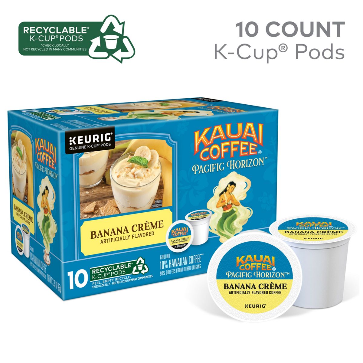 Kauai Coffee Banana Creme Coffee K-Cup Pods