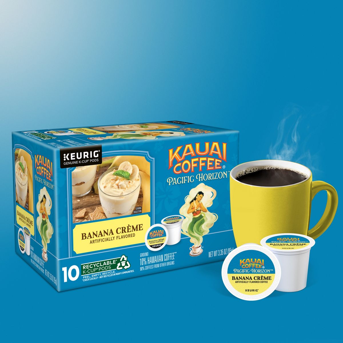 Kauai Coffee Banana Creme Coffee K-Cup Pods