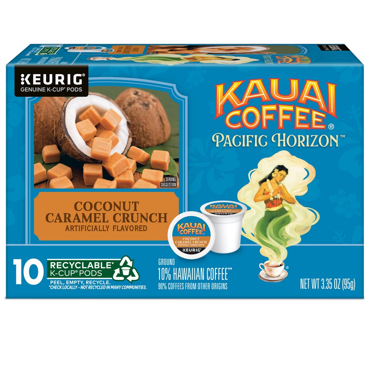 Kauai Coffee Coconut Caramel Crunch Coffee K-Cup Pods