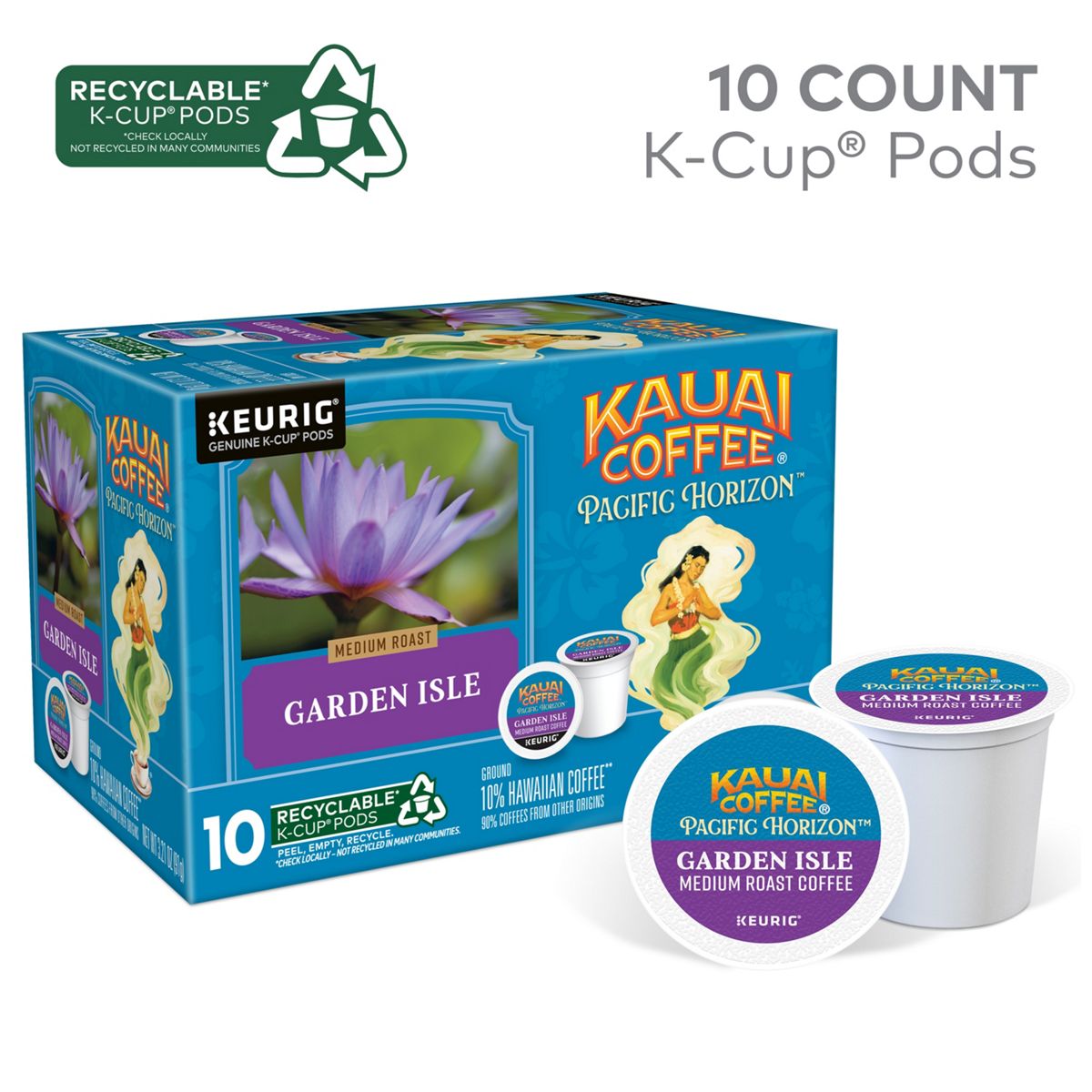 Kauai Coffee Garden Isle Coffee K-Cup Pods