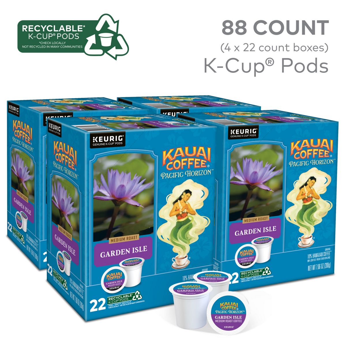 Kauai Coffee Garden Isle Coffee K-Cup Pods