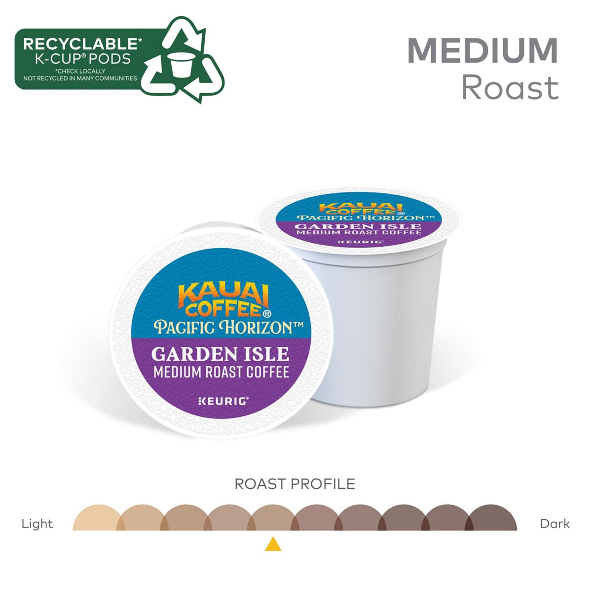 Kauai Coffee Garden Isle Coffee K-Cup Pods