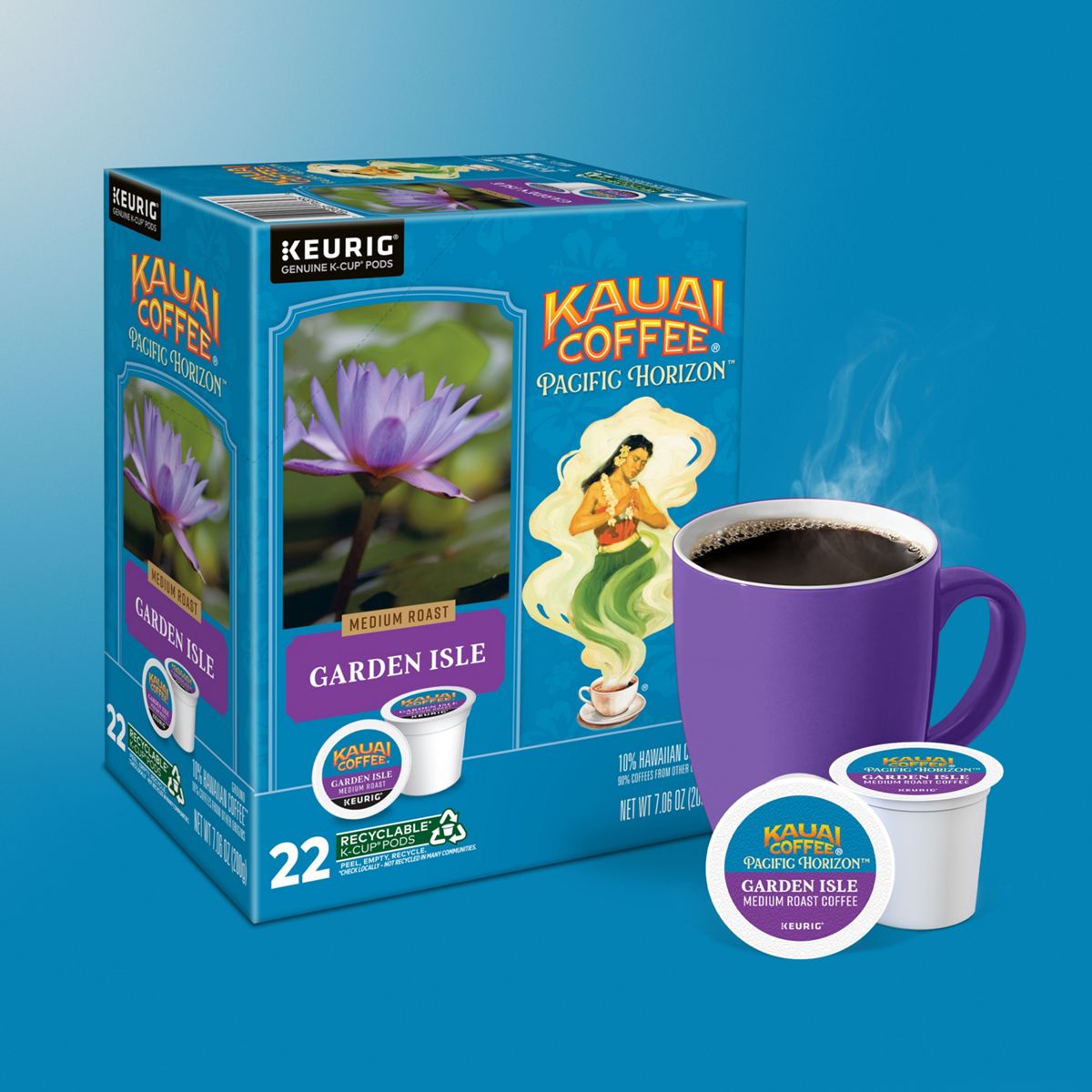 Kauai Coffee Garden Isle Coffee K-Cup Pods