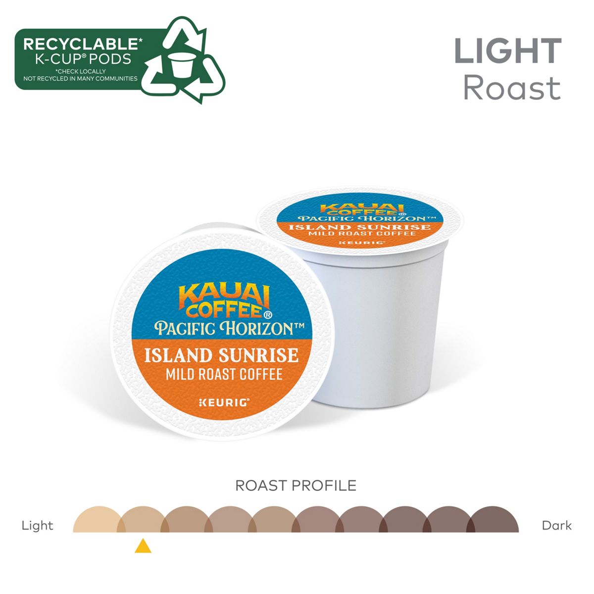 Kauai Coffee Island Sunrise Coffee K-Cup Pods