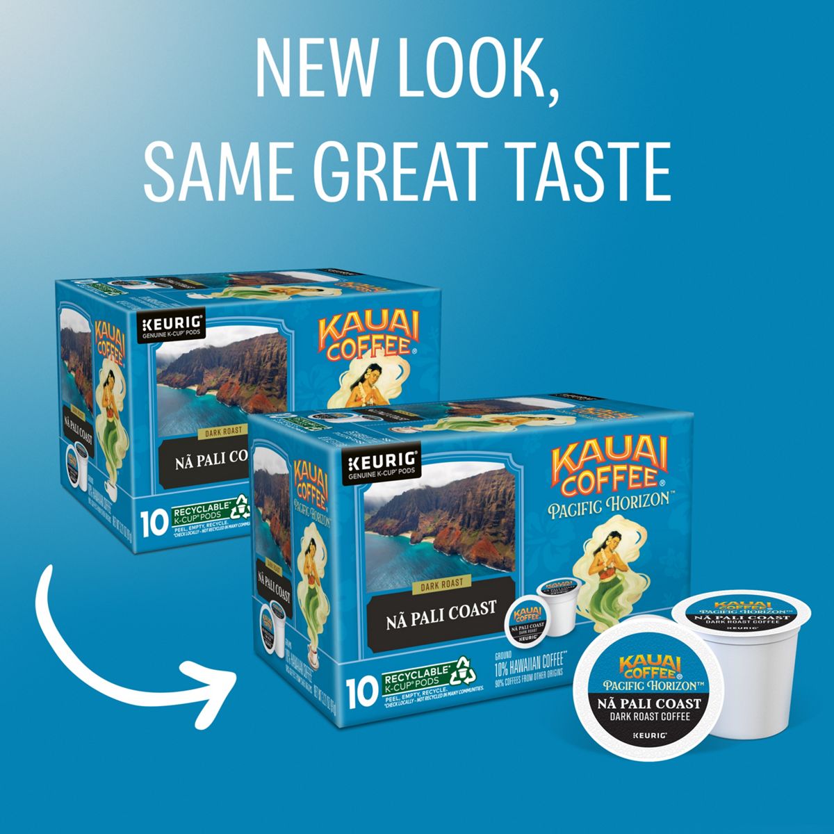 Kauai Coffee Na Pali Coast Coffee K-Cup Pods