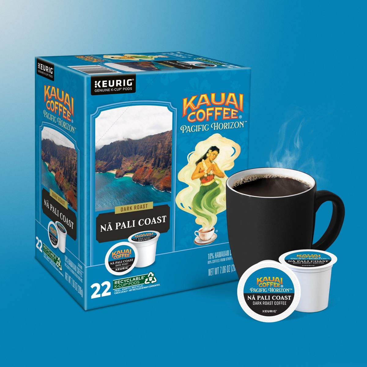 Kauai Coffee Na Pali Coast Coffee K-Cup Pods