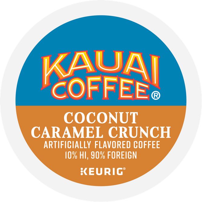 Kauai Coconut Caramel Crunch Coffee K-Cup Pods