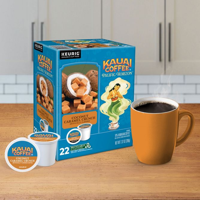 Kauai Coconut Caramel Crunch Coffee K-Cup Pods