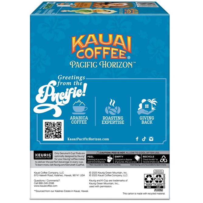 Kauai Coconut Caramel Crunch Coffee K-Cup Pods