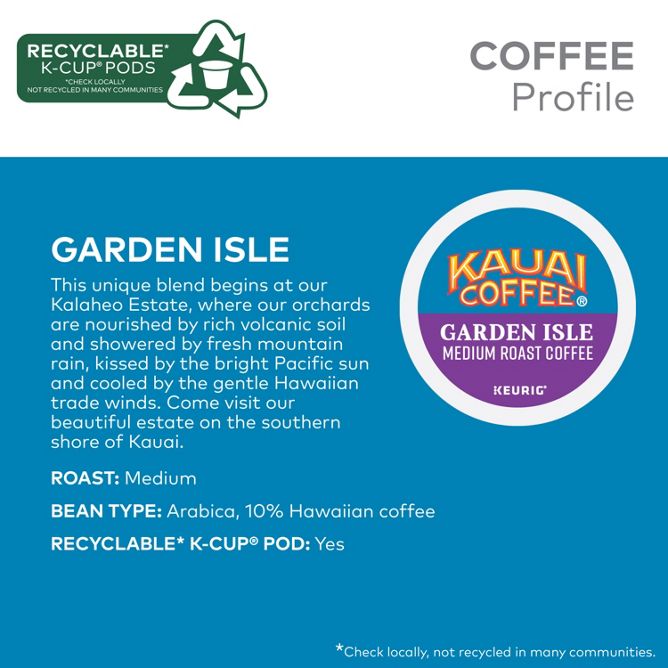 Kauai Garden Isle Coffee K-Cup Pods