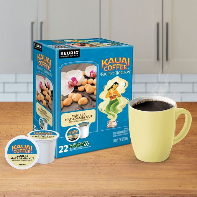 Kauai Vanilla Macadamia Nut Coffee K-Cup Pods