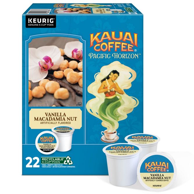 Kauai Vanilla Macadamia Nut Coffee K-Cup Pods