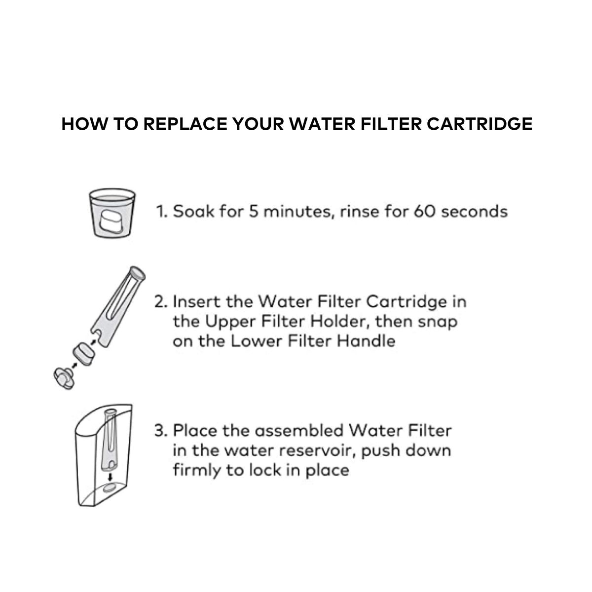 Tall Handle Water Filter Starter Kit