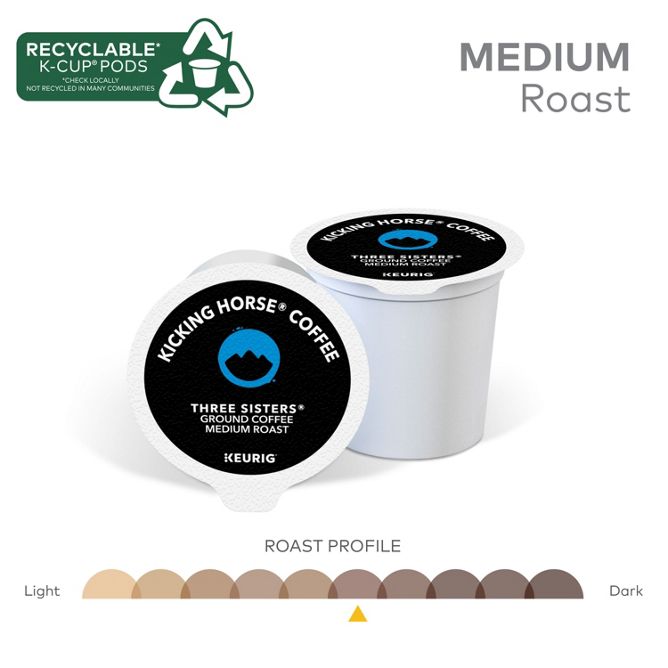 Kicking Horse Coffee Three Sisters K-Cup Pods