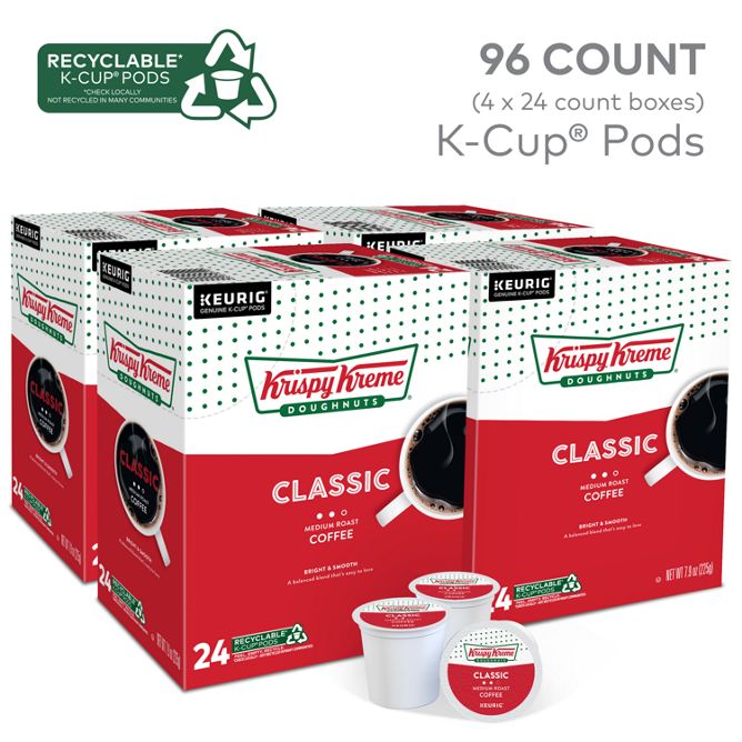 Krispy Kreme Doughnuts Coffee Classic K-Cup Pods