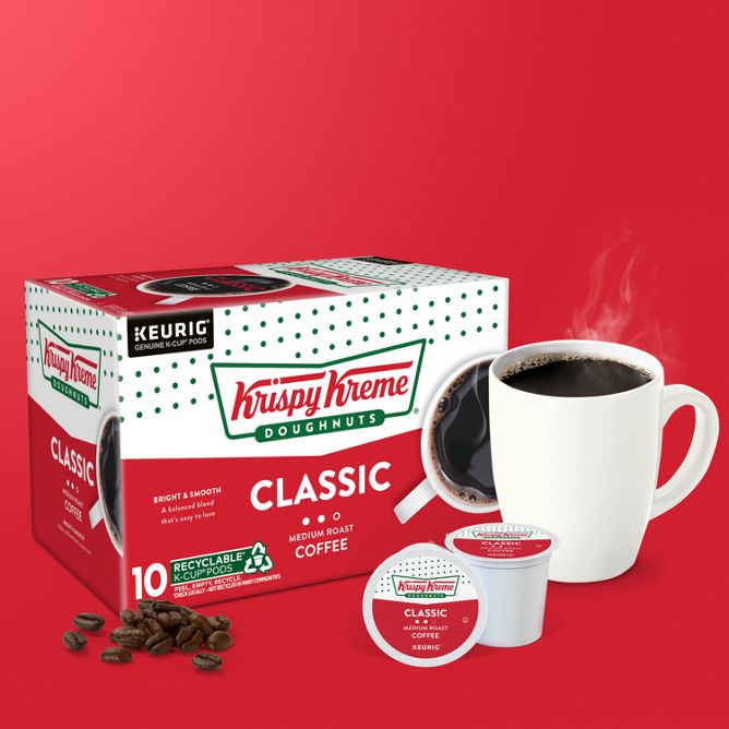 Krispy Kreme Doughnuts Coffee Classic K-Cup Pods