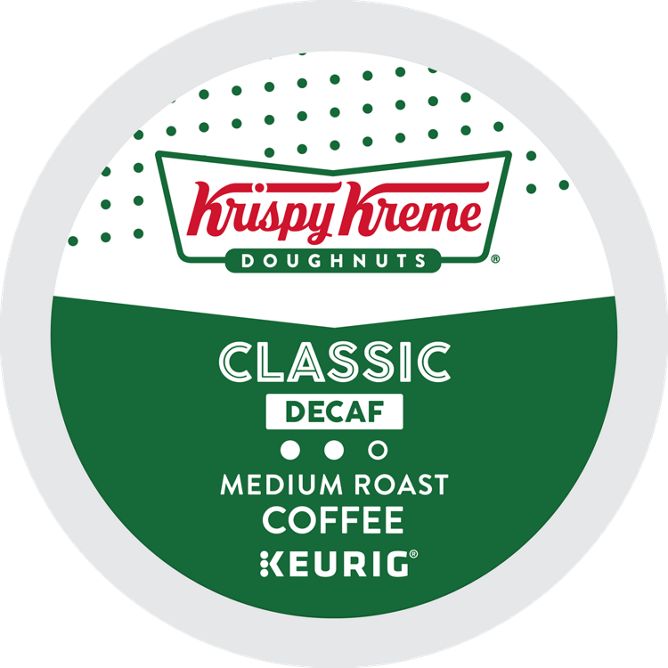 Krispy Kreme Doughnuts Coffee DECAF K-Cup Pods