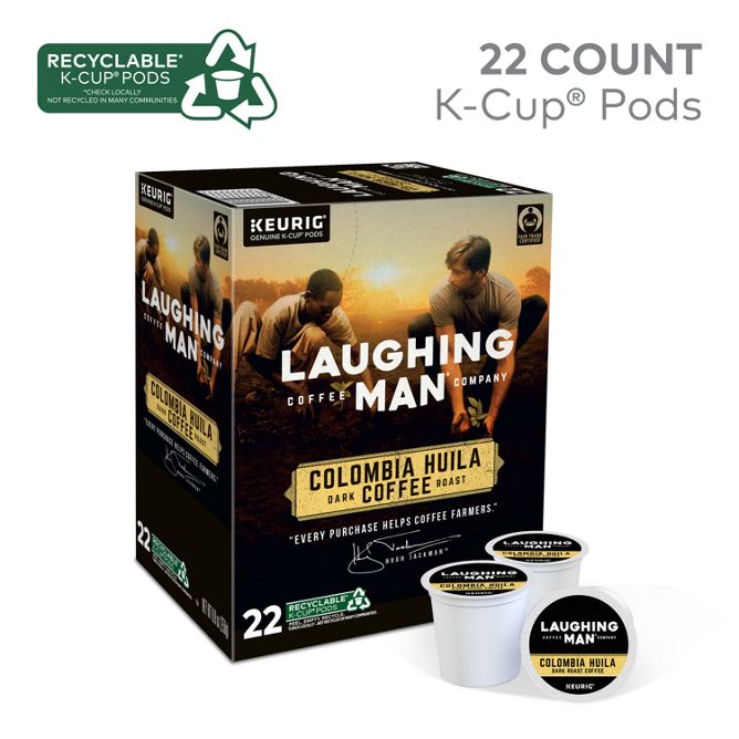 Laughing Man Coffee Colombia Huila K-Cup Pods