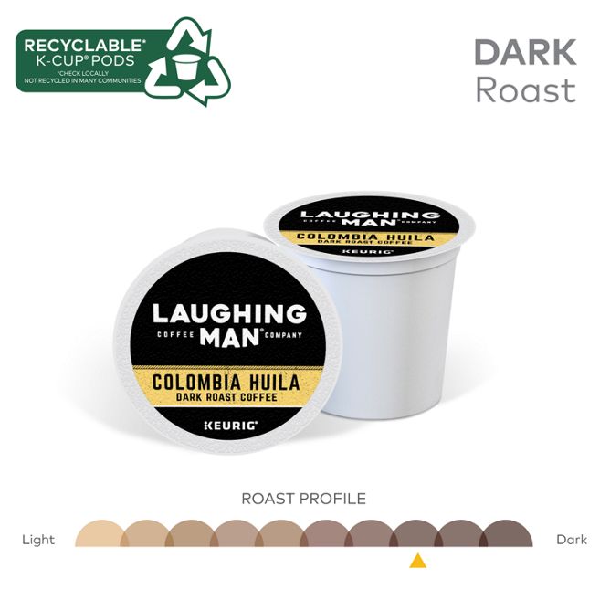 Laughing Man Coffee Colombia Huila K-Cup Pods