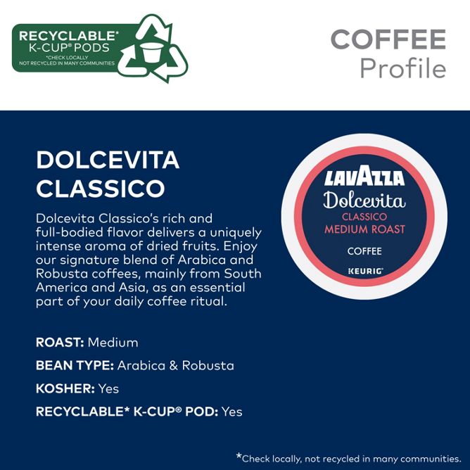 Lavazza Coffee Classico Coffee K-Cup Pods