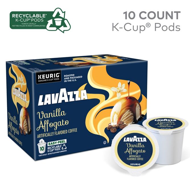 Lavazza Coffee Vaniila Affogato K-Cup Pods