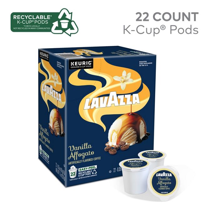 Lavazza Coffee Vaniila Affogato K-Cup Pods
