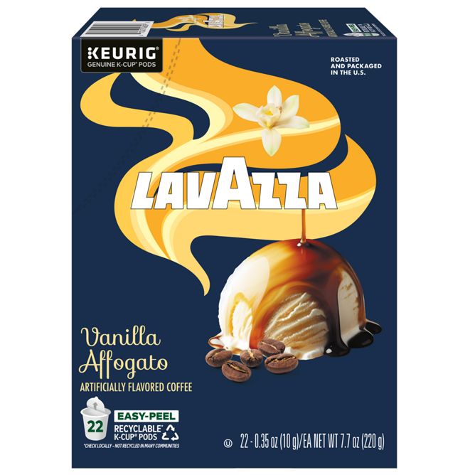 Lavazza Coffee Vaniila Affogato K-Cup Pods