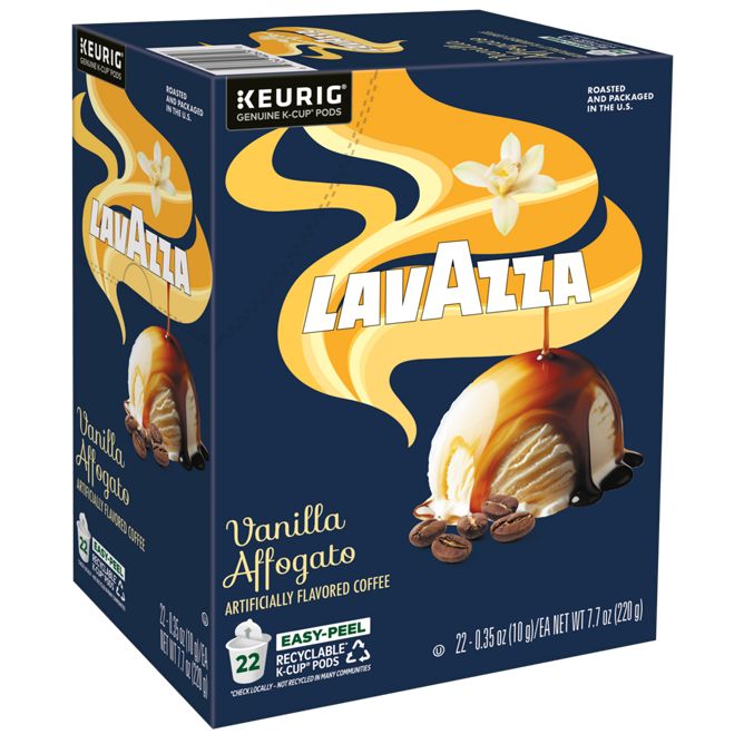 Lavazza Coffee Vaniila Affogato K-Cup Pods