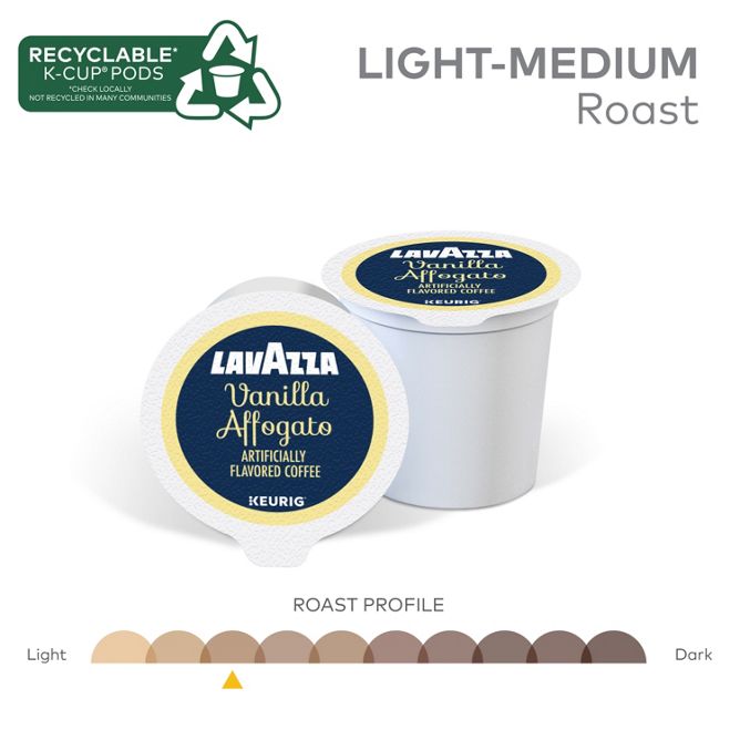 Lavazza Coffee Vaniila Affogato K-Cup Pods