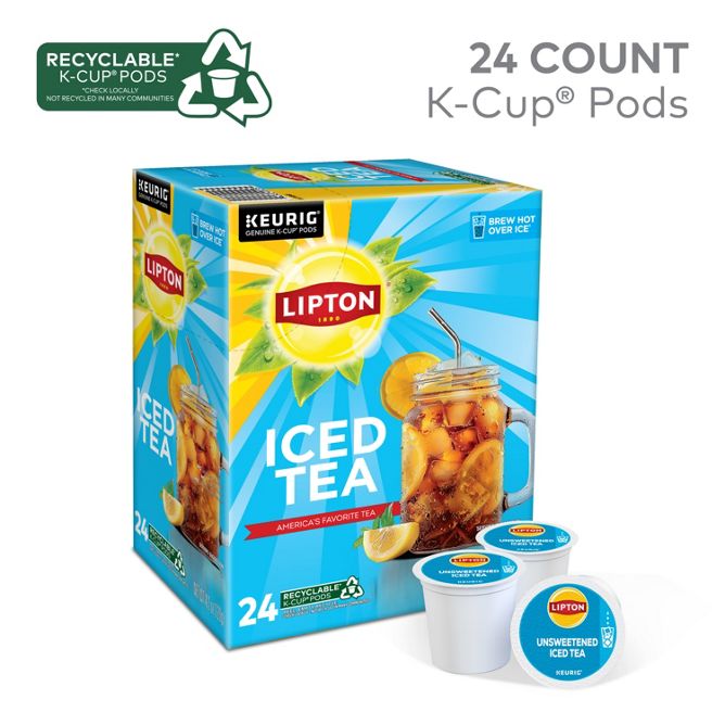 Lipton Tea Classic Unsweetened Iced Tea K-Cup Pods