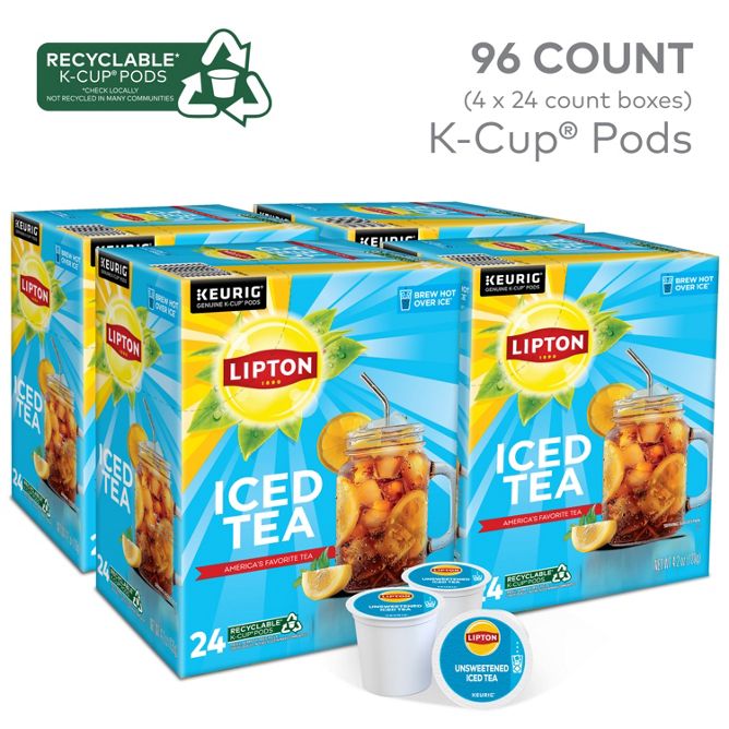 Lipton Tea Classic Unsweetened Iced Tea K-Cup Pods