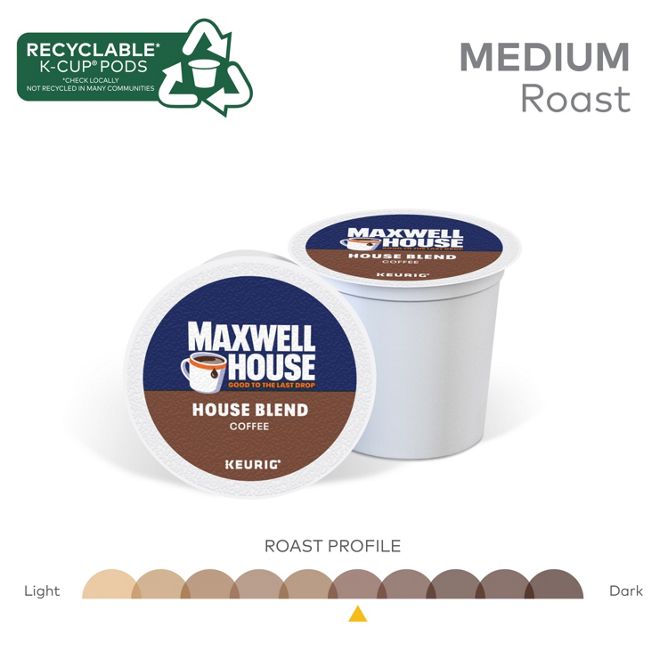 Maxwell House Coffee House Blend Coffee K-Cup Pods