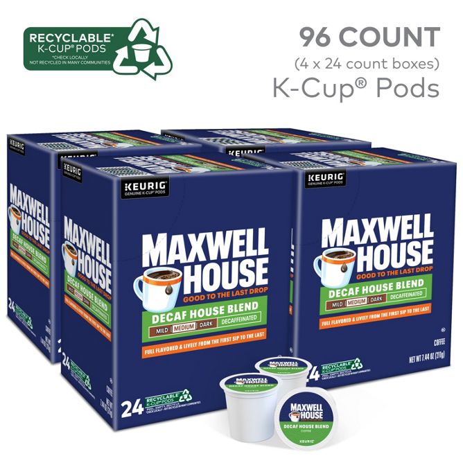 Maxwell House Coffee House Blend (Decaf) K-Cup Pods