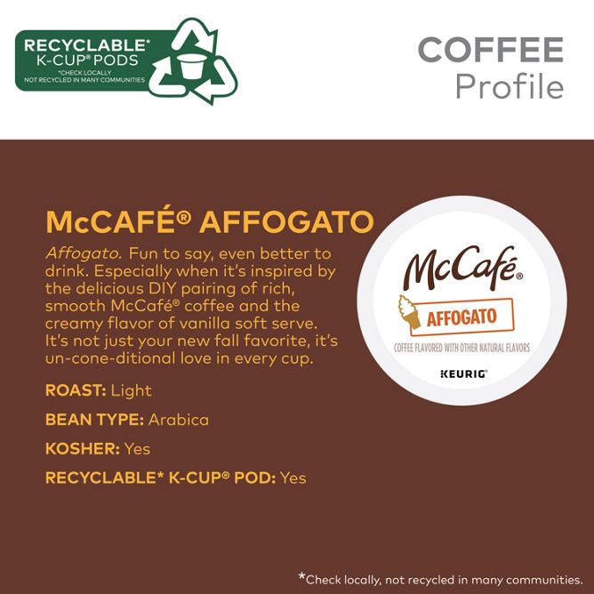 McCafe Affogato K-Cup Pods