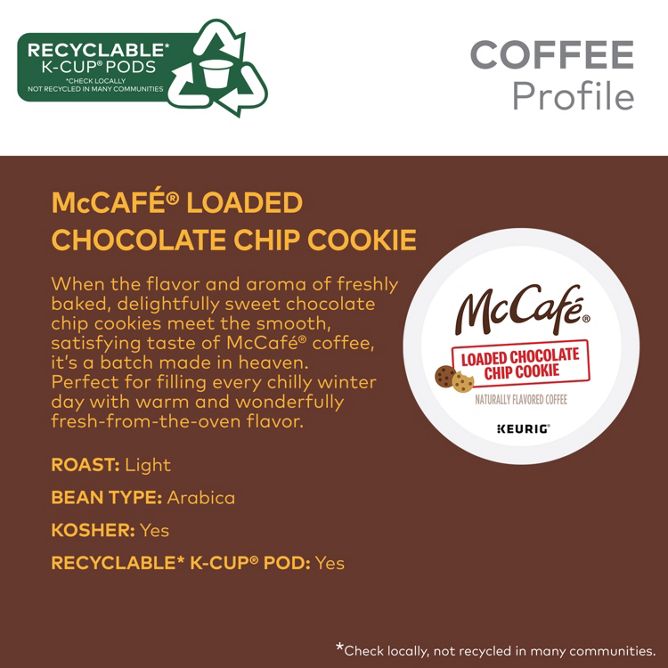 McCafe Loaded Chocolate Chip Cookie K-Cup Pods