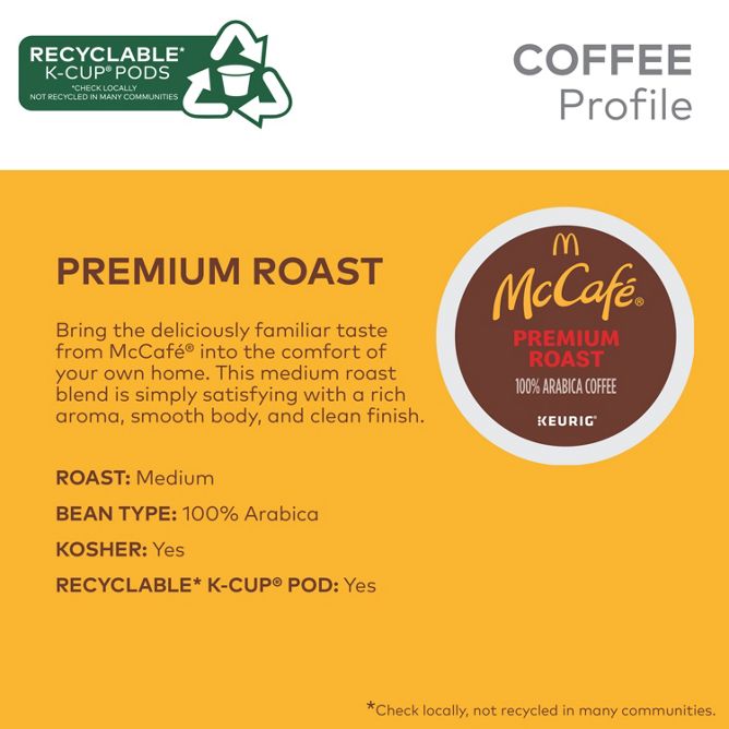 McCafe Premium Roast K-Cup Pods