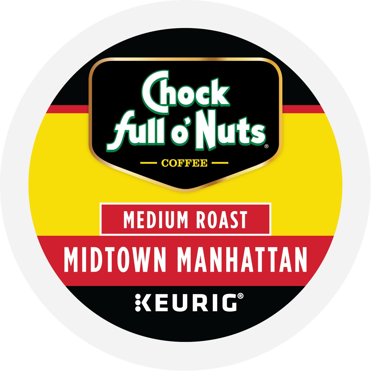 Chock full o'Nuts Midtown Manhattan Coffee K-Cup Pods