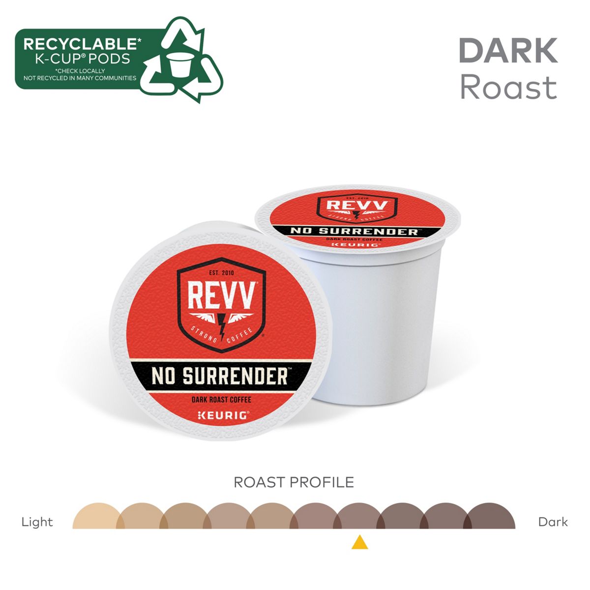 revv NO SURRENDER Coffee K-Cup Pods