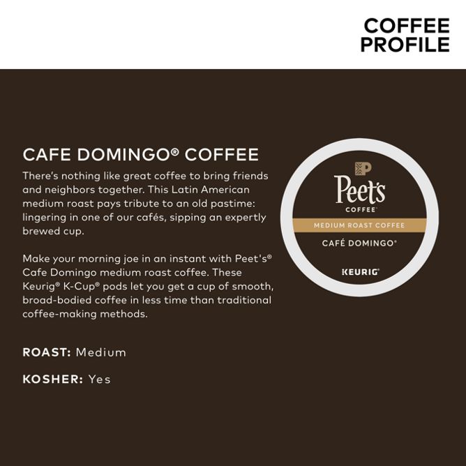 Peet_s Coffee Café Domingo K-Cup Pods